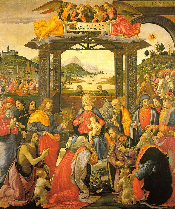 Domenico Ghirlandaio Adoration of the Magi   qq china oil painting image